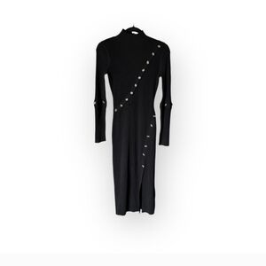 NWOT Nicholas Long Sleeve Dress with Two-tone Accent Buttons